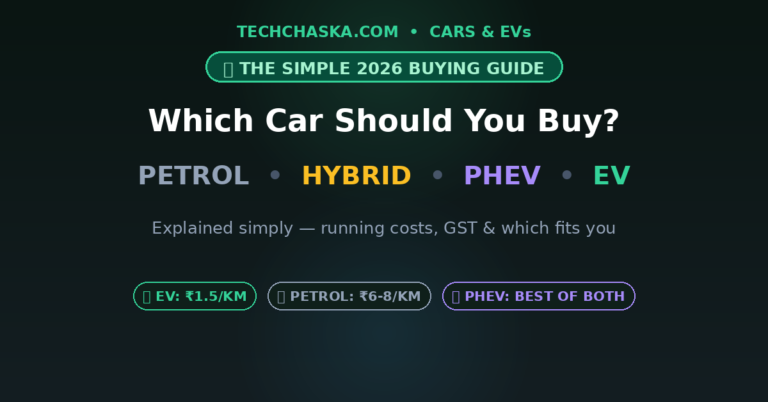 PHEV vs hybrid vs EV vs petrol comparison India 2026