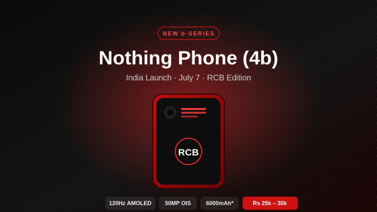 Nothing Phone (4b) India Launch: Price, Specs, RCB Edition & Is It Worth Buying?