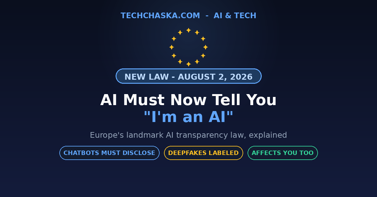 new EU law AI must tell you it's AI explained
