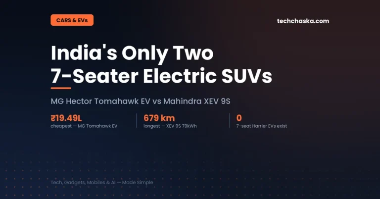 Best 7 seater electric SUV in India MG Hector Tomahawk EV vs Mahindra XEV 9S