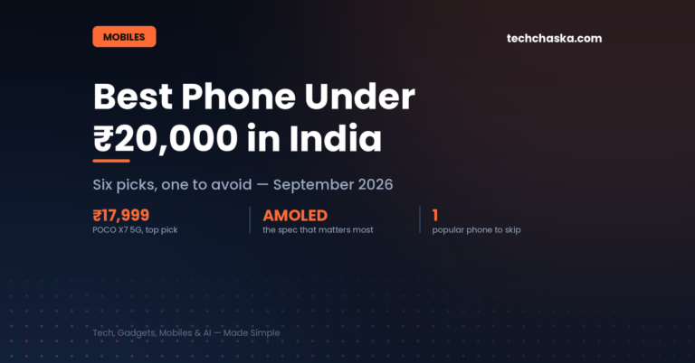 Best phone under 20000 in India September 2026 POCO X7 5G top pick