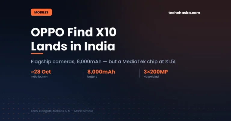 OPPO Find X10 series India launch price and specs