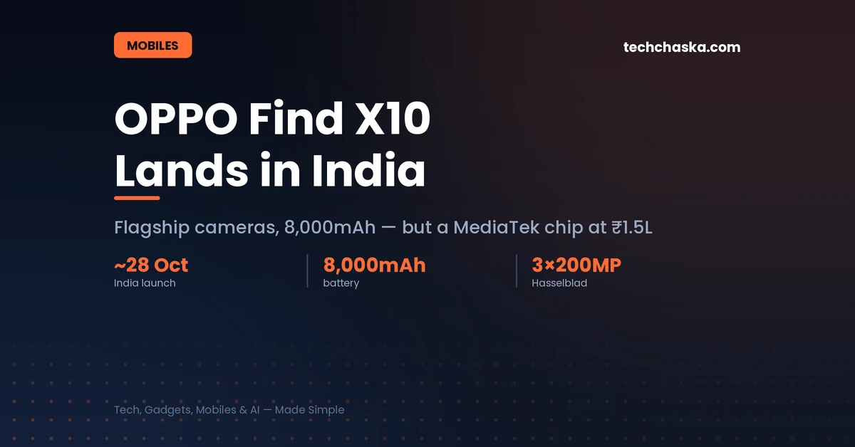 OPPO Find X10 series India launch price and specs