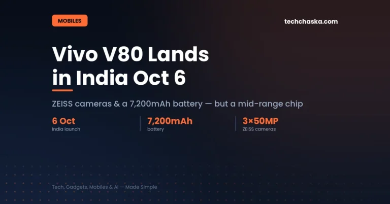 Vivo V80 India launch price and specs