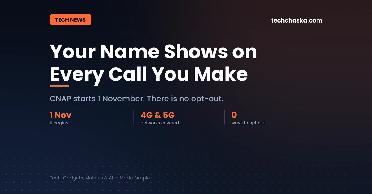Caller name display CNAP starts in India on 1 November