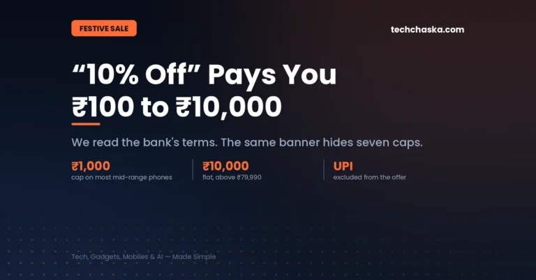 Instant discount caps explained: the same 10% banner pays from Rs 100 to Rs 10,000 depending on category