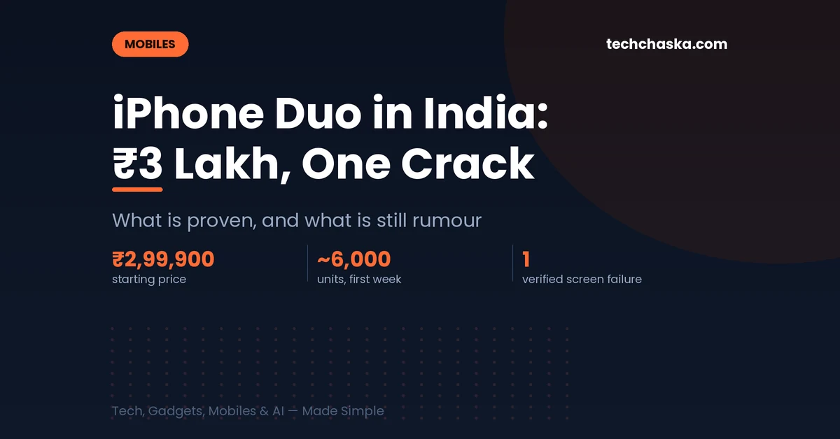 iPhone Duo price in India and screen crack reports explained