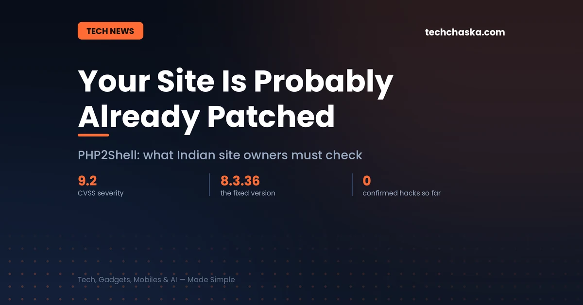PHP vulnerability PHP2Shell explained for Indian WordPress site owners