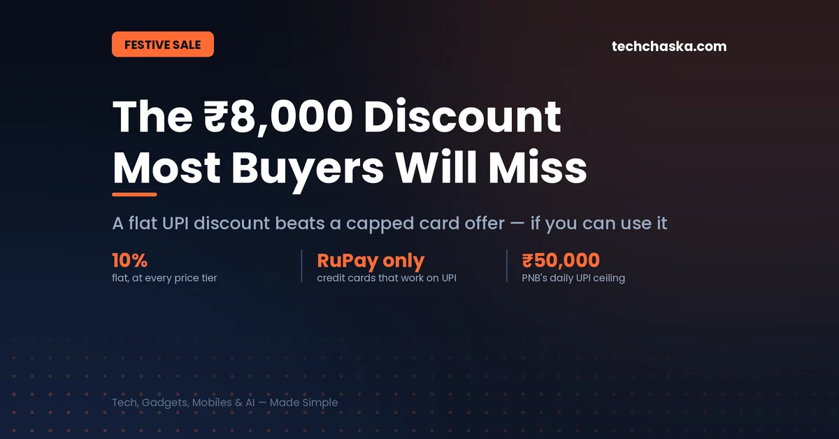 UPI discount explained: flat 10% off beats a capped card offer, but only RuPay credit cards work on UPI